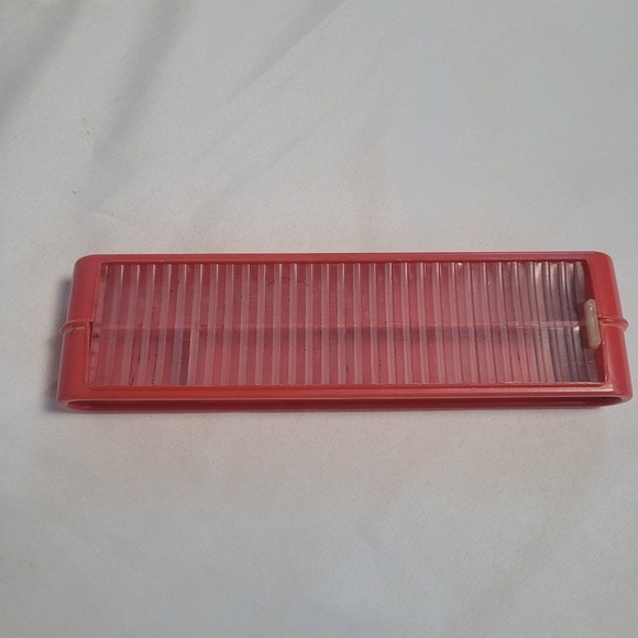 Hasbro Vintage Red Roll Top Pencil Case Made In USA *Rare* - Picture 1 of 9